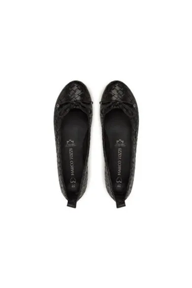 Balerini 2-22101-44 - Piele naturala - Negru - Negru