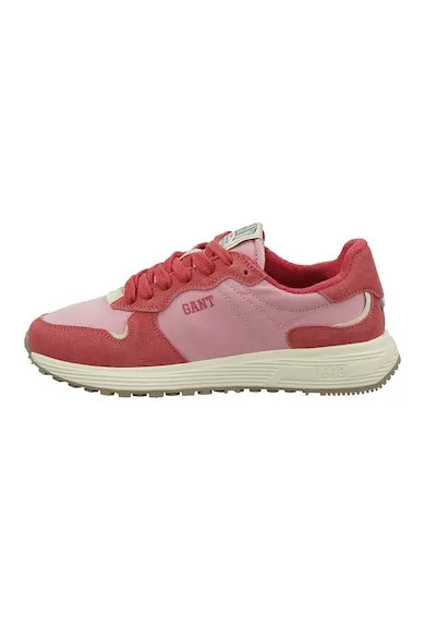 Pantofi sport de piele intoarsa Beywin - Roz deschis/Roz