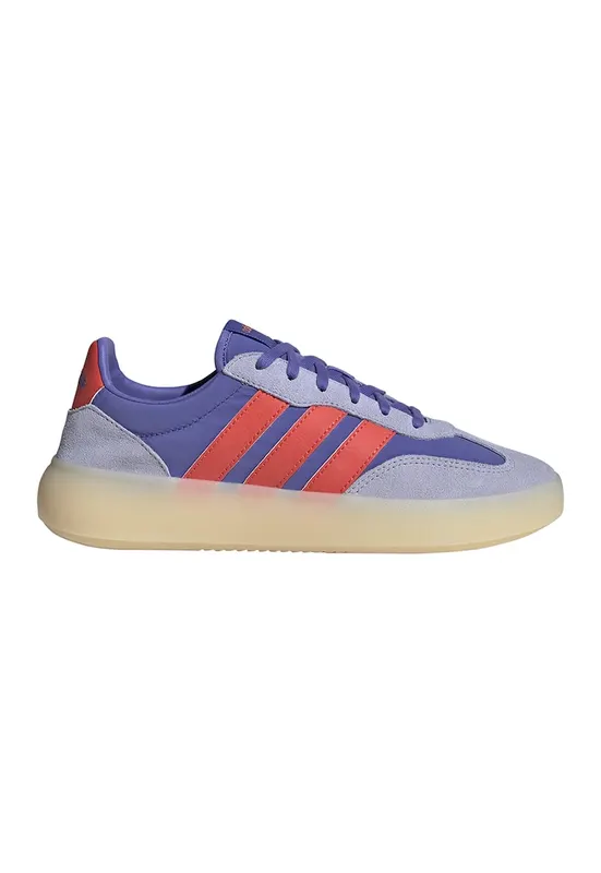 Pantofi sport Barreda Decode cu garnituri din piele intoarsa - Gri deschis/Albastru royal/Rosu vermillion