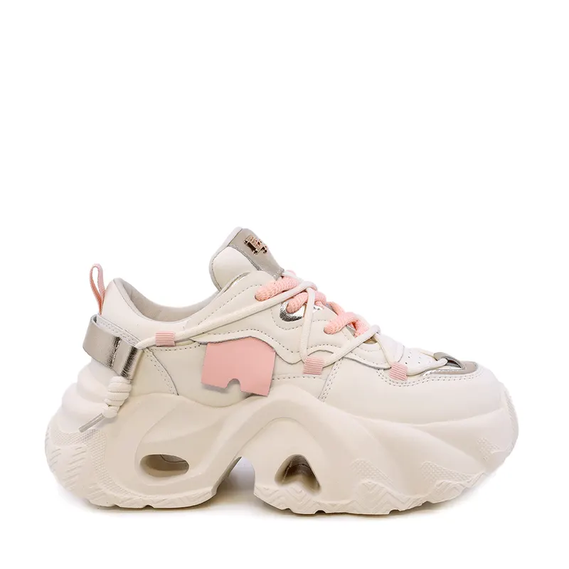 Sneaker chunky femei Enzo Bertini bej din piele 1391DP1710BE