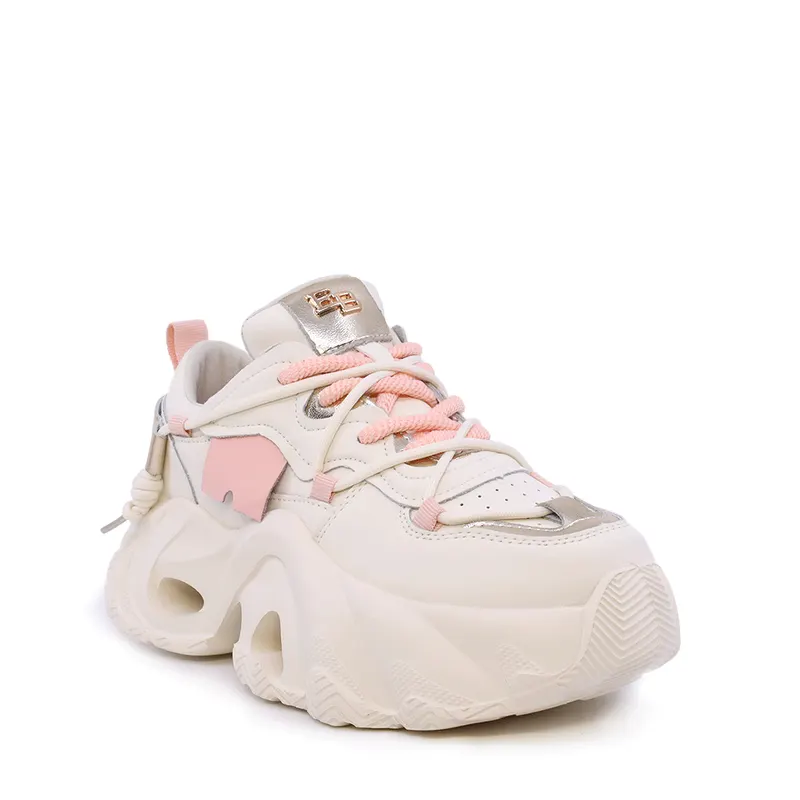 Sneaker chunky femei Enzo Bertini bej din piele 1391DP1710BE — imaginea 2