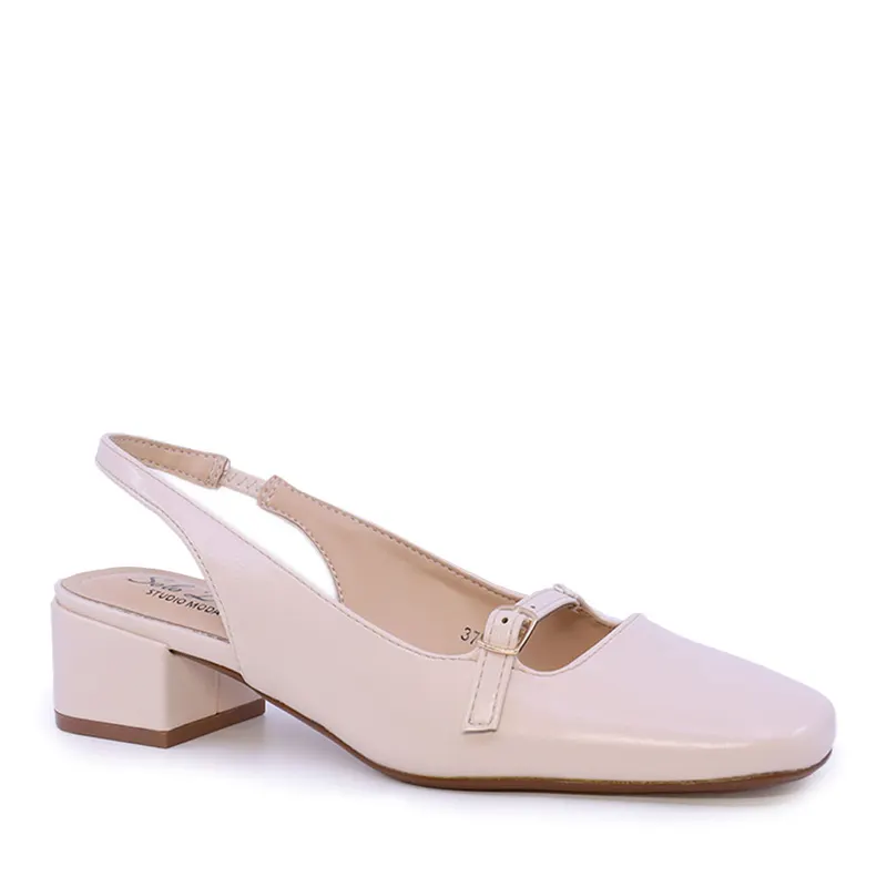 Pantofi slingback femei Solo Donna albi 2549DD9256A — imaginea 2
