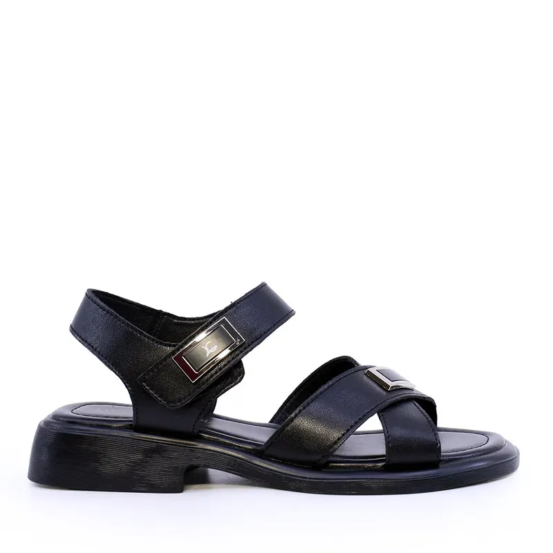 Sandale femei Luca di Gioia negre din piele 1291DS1410N