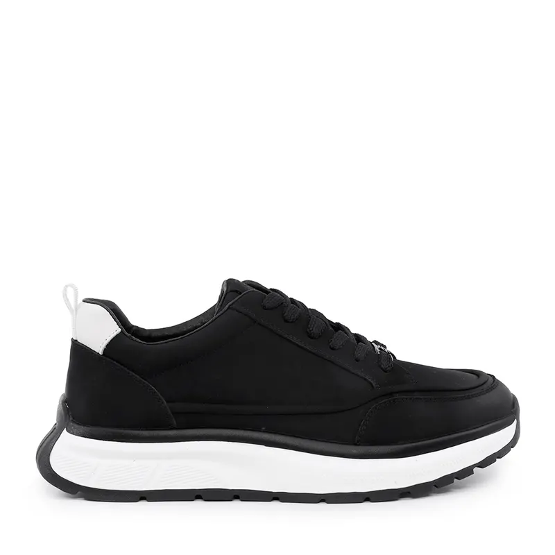 Sneakers ușori bărbați Enzo Bertini negri din piele 3662BP920N
