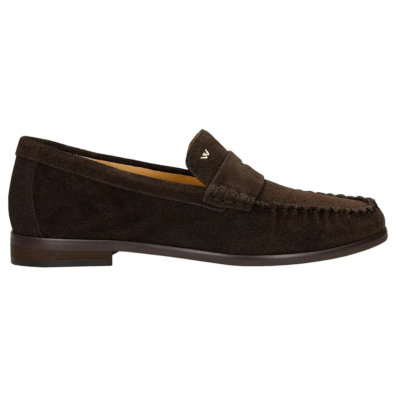 Mocasini damă maro din piele split