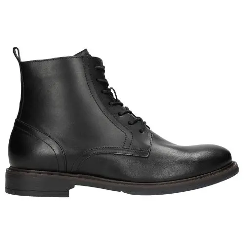 Ghete clasice negre din piele granulată