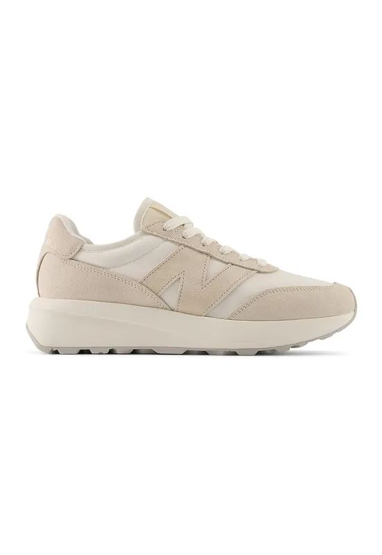 370 Pantofi sport cu insertii din piele intoarsa - Bej