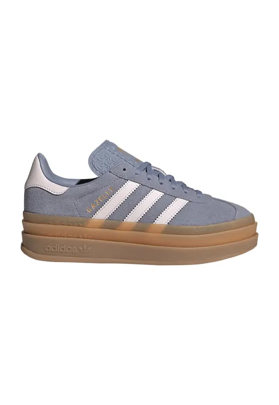 Pantofi sport Gazelle Bold din piele intoarsa cu talpa flatform - Lila/Roz pal