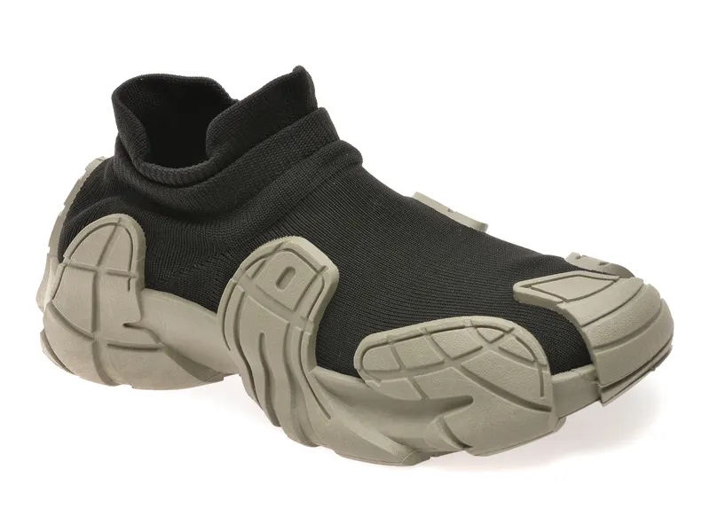 Pantofi sport negri, 8088, din material textil