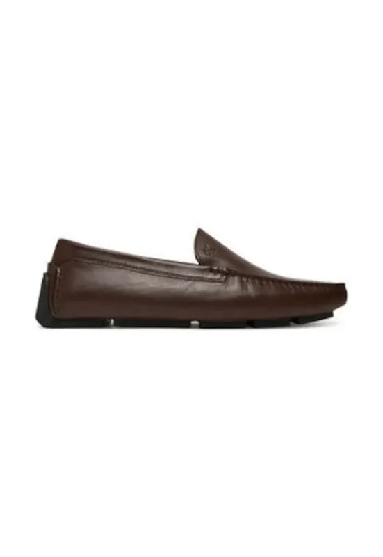 Mocasini 305197993 - piele naturala - rosu