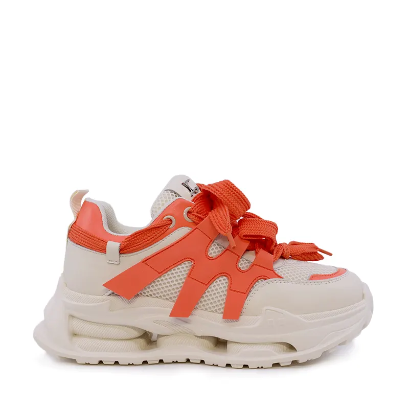 Sneakers ușori femei Luca di Gioia bej din material sintetic și textil 3841DP400BE