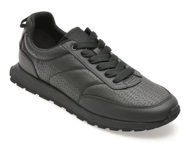 Pantofi sport HUGO negri, 7854, din material textil
