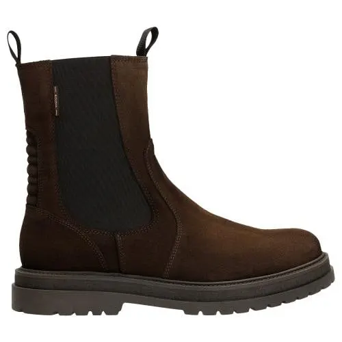 Ghete Chelsea inalte maro-inchis bărbați