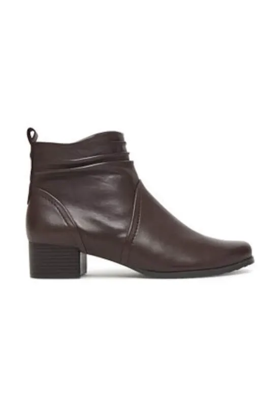 Botine dama - piele naturala - culoare maro
