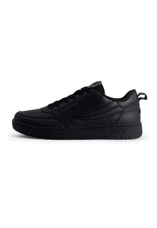 Pantofi sport de piele ecologica cu detalii perforate Rega - Negru