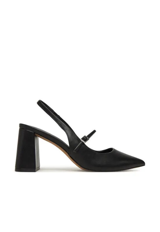 Pantofi dama - 305527110 - piele ecologica - negru