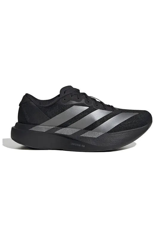 Pantofi Adizero EVO din material textil cu logo metalizat - pentru alergare - Negru/Argintiu