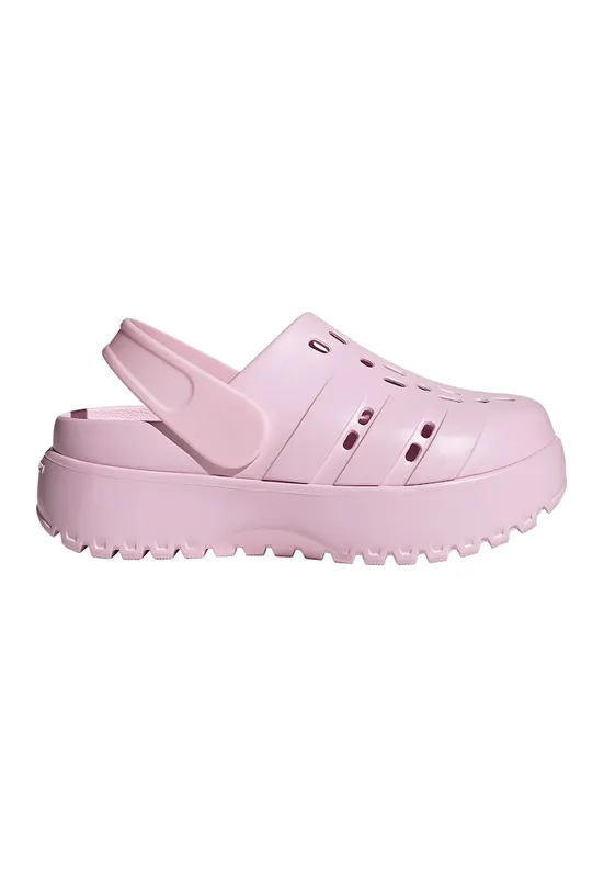 Saboti slingback cu platforma Adilette - Roz pastel