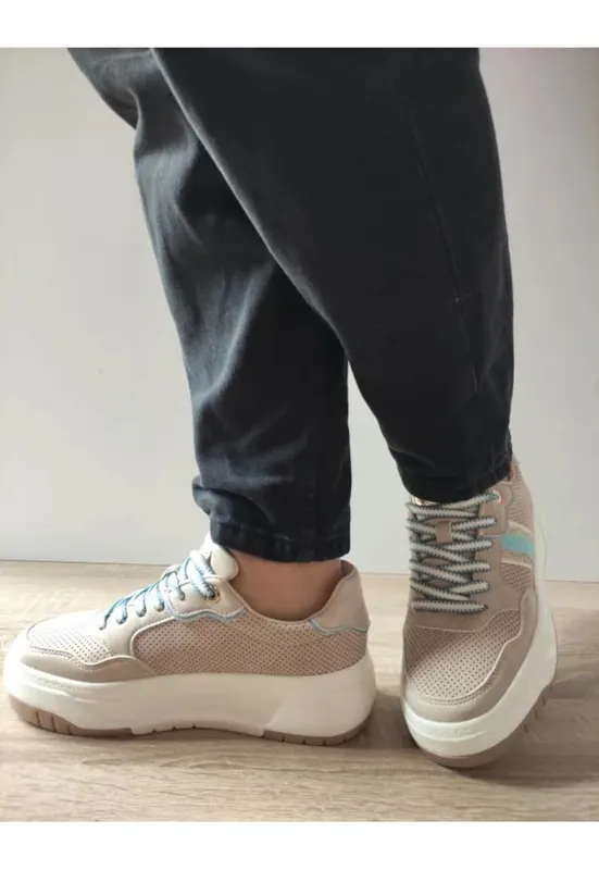 Pantofi Casual Dama 250536-8 Bej - Bej - Bej