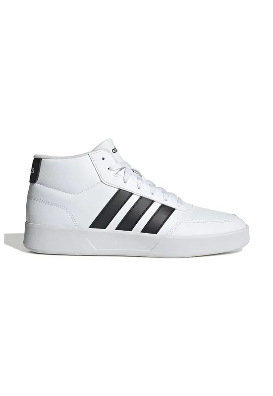 Pantofi sport inalti din piele ecologica Breaknet - Negru/Alb optic