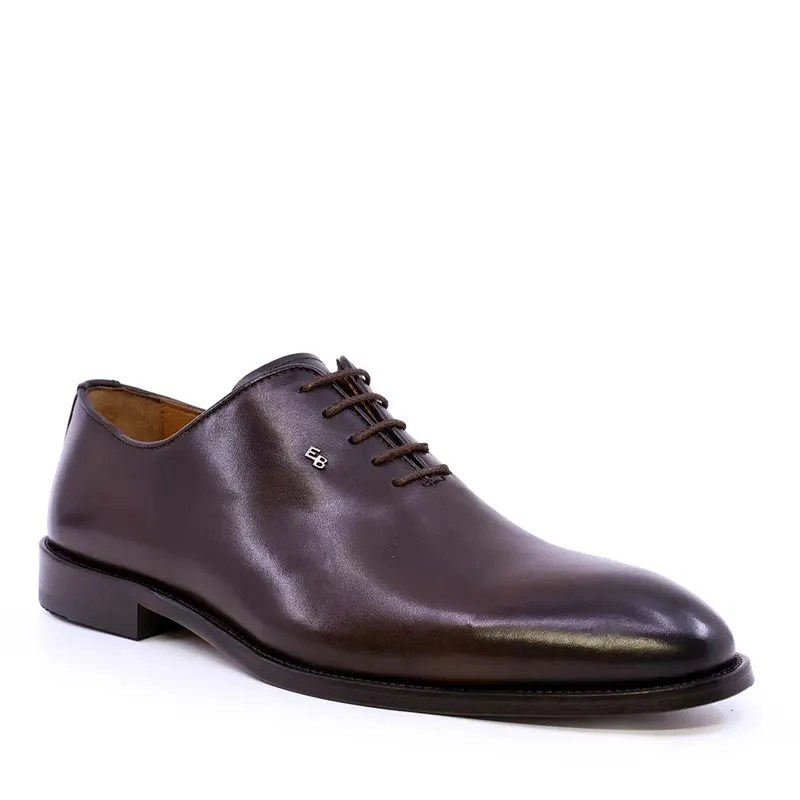 Pantofi oxford bărbați Enzo Bertini Premium Collection maro din piele naturală 3389BP2360M — imaginea 2