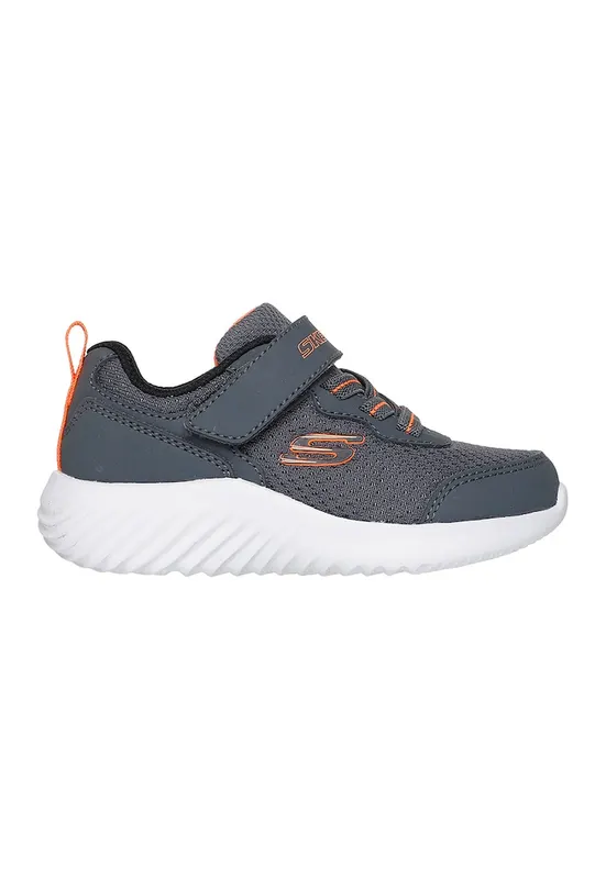 Pantofi sport din material textil cu detaliu logo Bounder-Techrox - Gri/Portocaliu