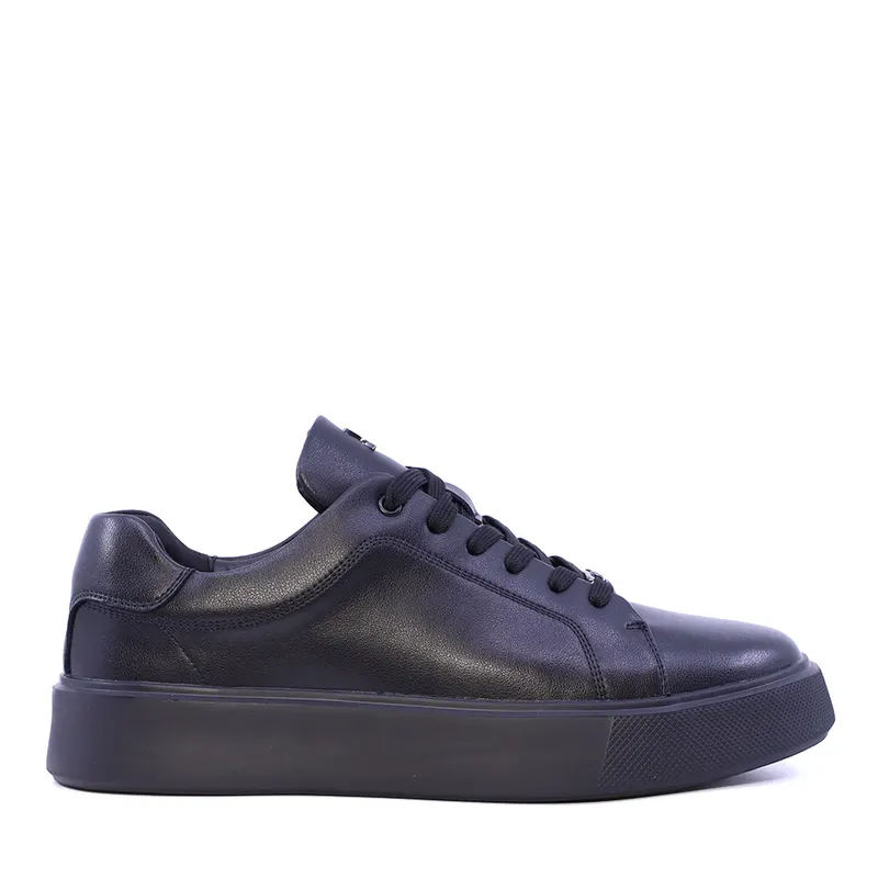 Sneakers ușori bărbați Luca di Gioia negri din piele 3912BP782N