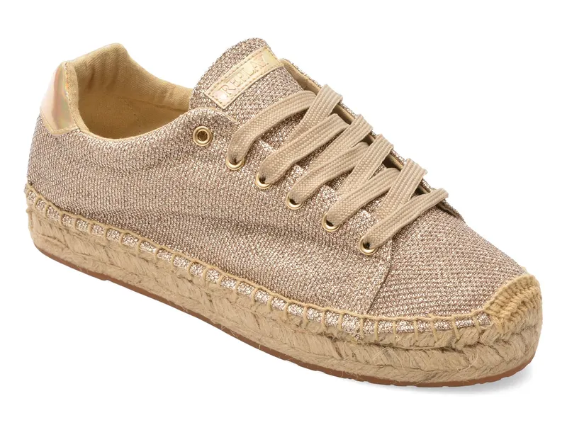 Pantofi REPLAY aurii, WF2224S, din piele ecologica