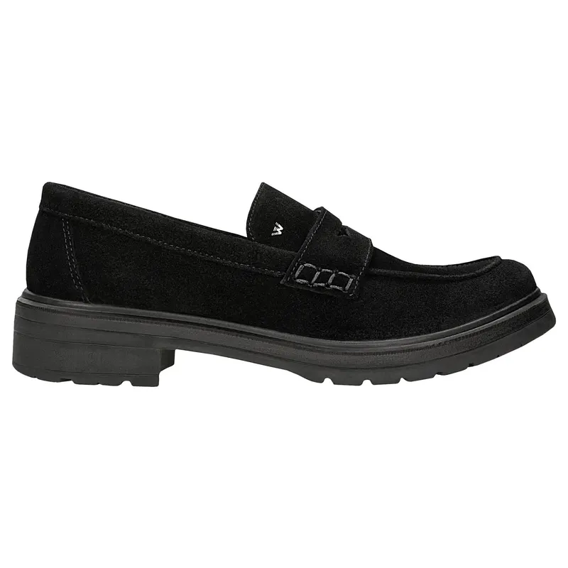 Mocasini negri din velur damă