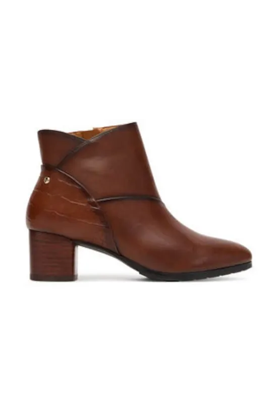 Botine dama piele naturala maro - Maro