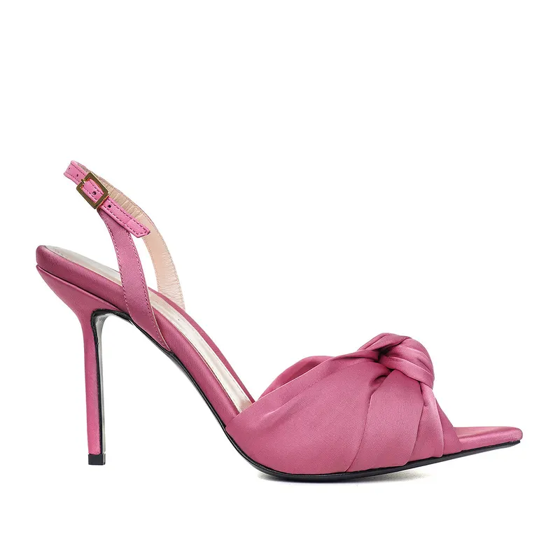 Sandale Sofia Satin, Rose - Premium Collection