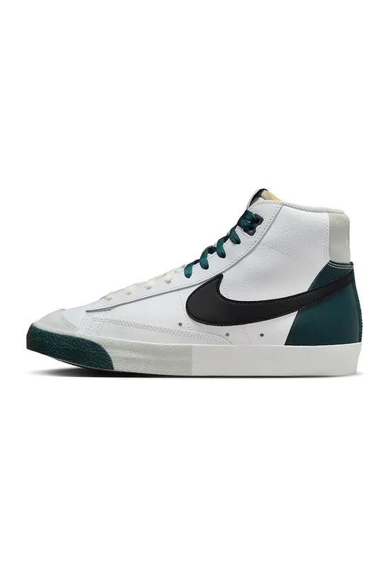 Pantofi medii pentru baschet Blazer - Alb/Verde inchis