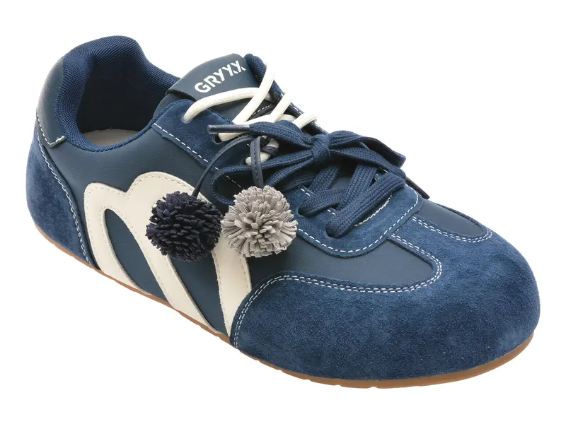 Pantofi sport bleumarin, 1111, din piele naturala