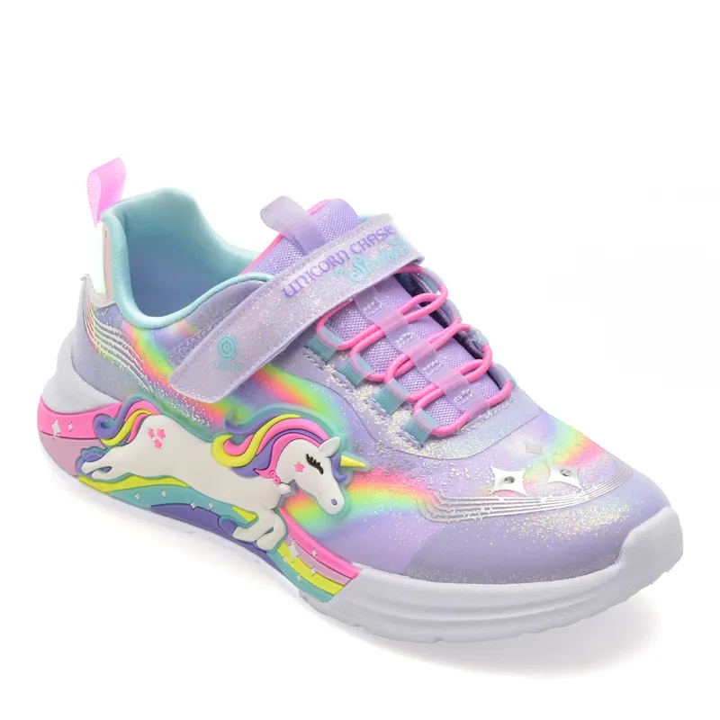 Pantofi sport fete Skechers Unicorn Chaser multicolori 1961FP302298LMU — imaginea 2
