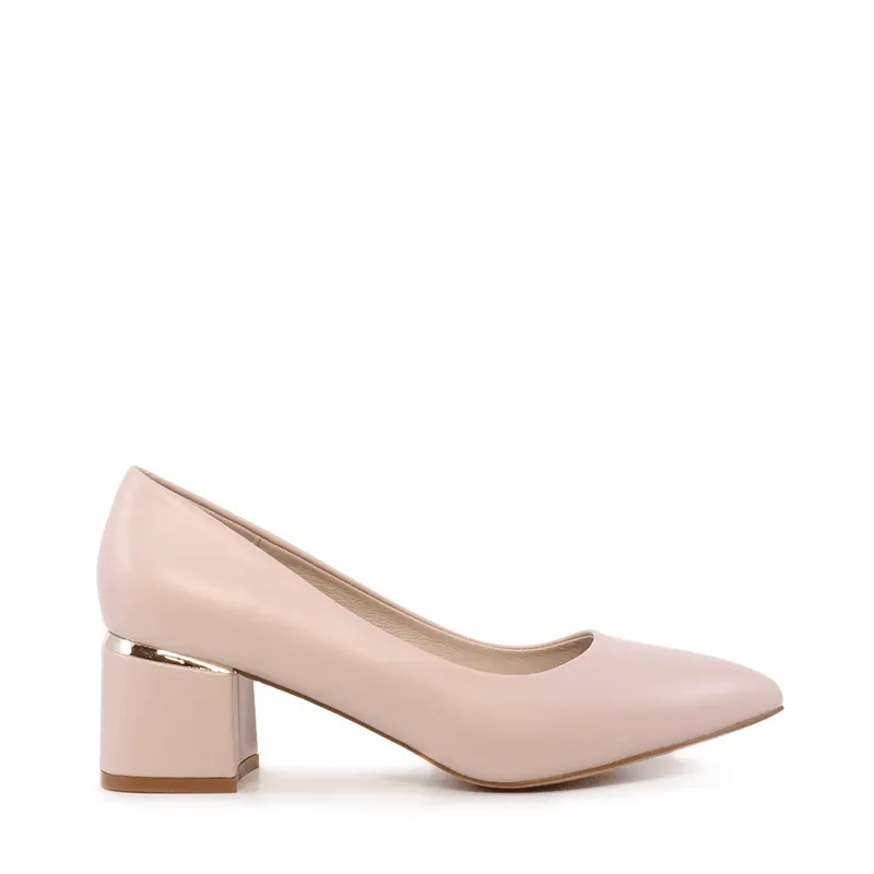 Pantofi cu toc mic femei Solo Donna nude 1161DP1510NU