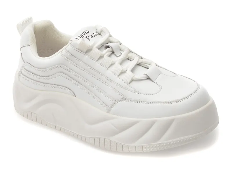 Pantofi sport FLAVIA PASSINI albi, 566, din piele naturala