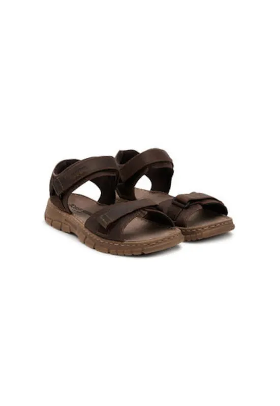 Sandale barbati 16801 - Piele naturala - Maro - Maro