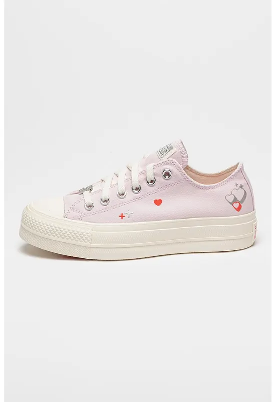 Tenisi low-cut Chuck Taylor All Star Lift Platform Y2K - Rosu/Lila/Argintiu