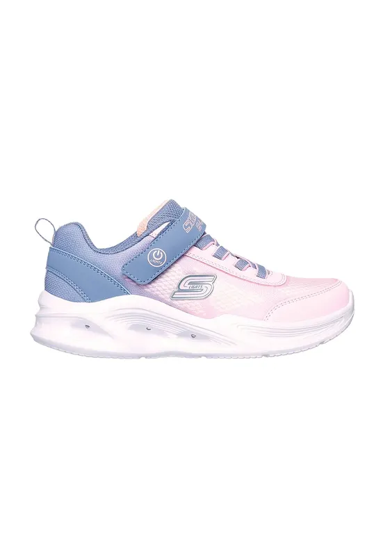 Pantofi sport S-Lights Sola Glow LED - Albastru pastel/Roz deschis