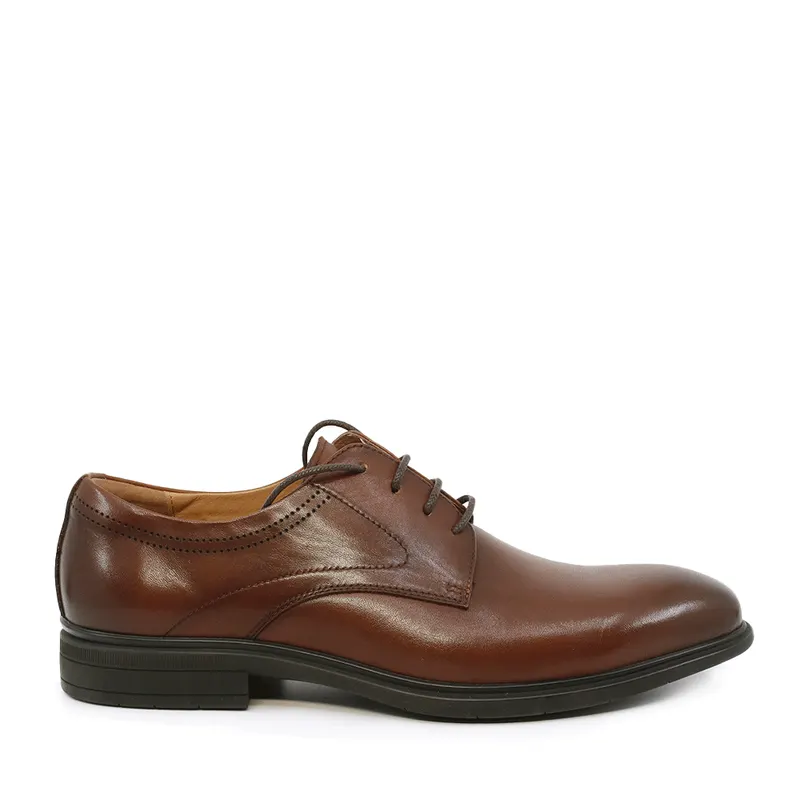 Pantofi derby bărbați Enzo Bertini maro din piele 1781BP8192M