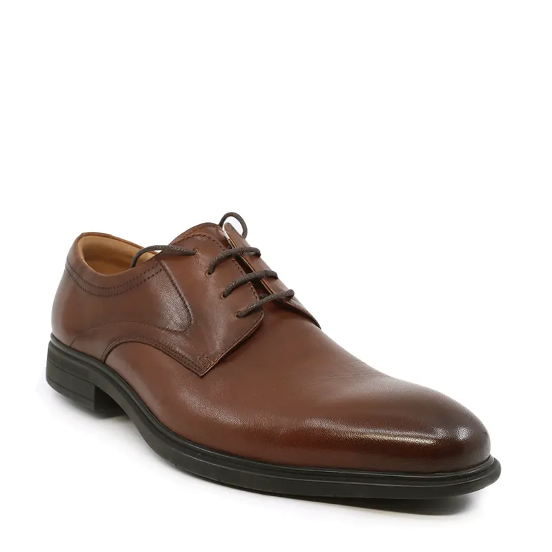 Pantofi derby bărbați Enzo Bertini maro din piele 1781BP8192M — imaginea 2