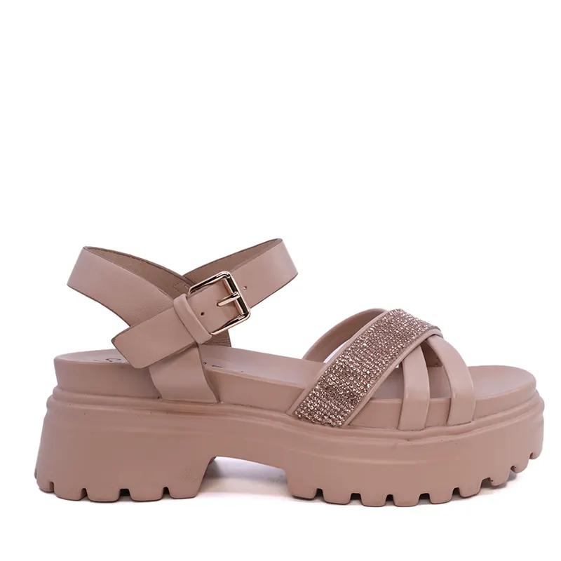 Sandale chunky femei Solo Donna roz din sintetic 2547DS8089RO
