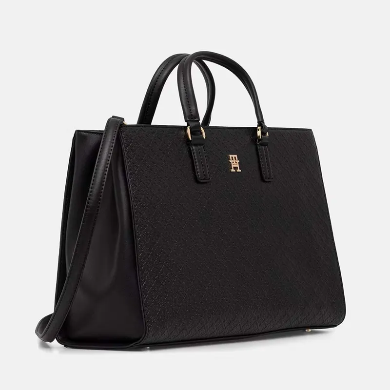 Poșetă tote femei Tommy Hilfiger neagră 3421POSS8418N — imaginea 2