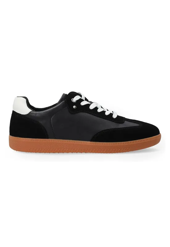 Pantofi sport din piele si piele intoarsa