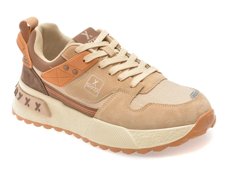 Pantofi sport GRYXX bej, 9823, din piele ecologica