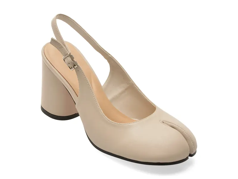 Pantofi eleganti EPICA bej, T1290, din piele naturala