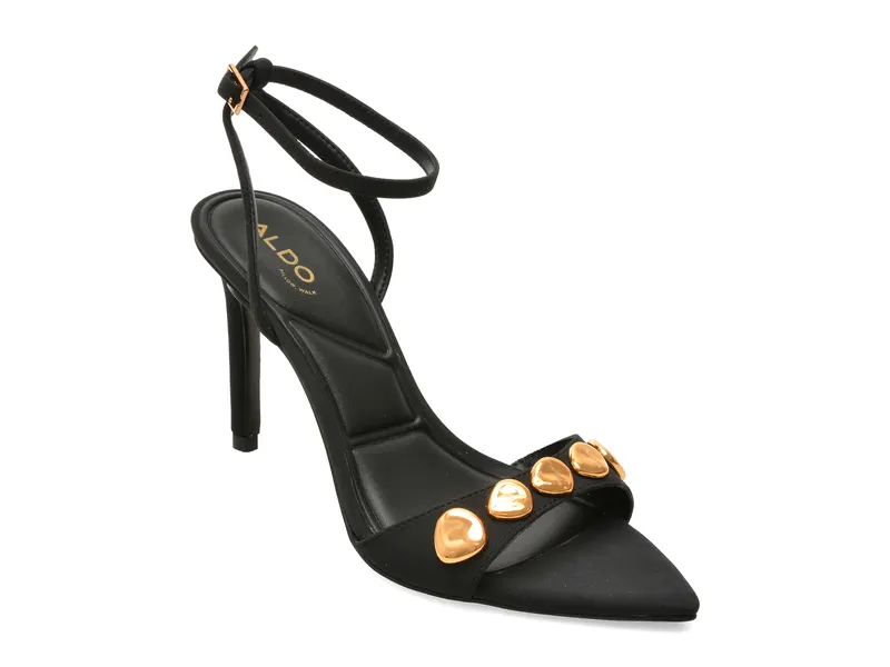 Sandale elegante ALDO negre, LEARA 007, din piele ecologica