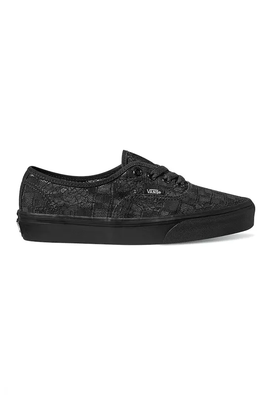 Tenisi low cut cu imprimeu - Negru