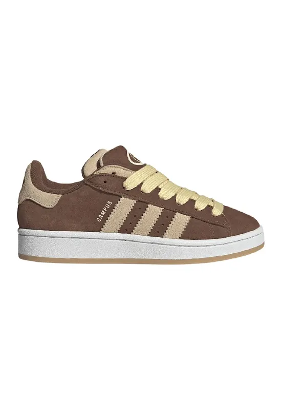 Pantofi sport Campus 00S low-cut din piele intoarsa - Maro/Bej