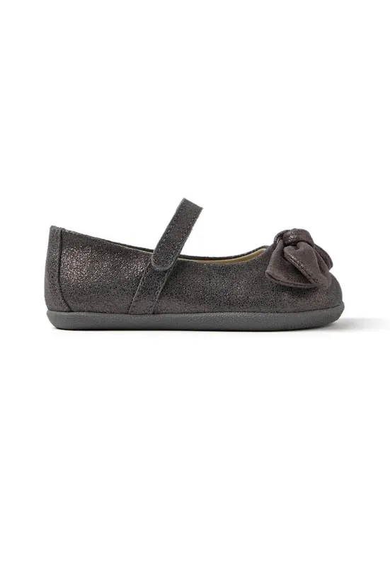 Balerini Mary Jane de piele intoarsa Inkster - Gri